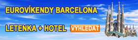 Levné eurovíkendy Barcelona - letenka a hotel