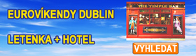 Levné eurovíkendy Dublin - letenka a hotel